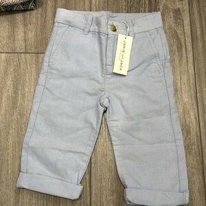 Janie and Jackie Light Blue Linen Pants